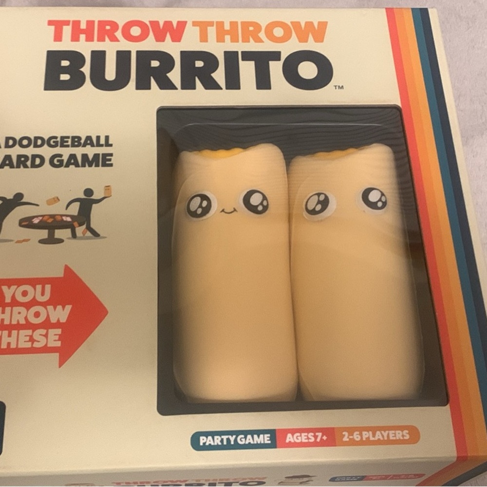 Cream Board Game with Plush Burritos